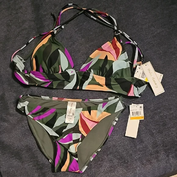 Hula Honey Multicolor Patterned Bikini - Picture 1 of 1